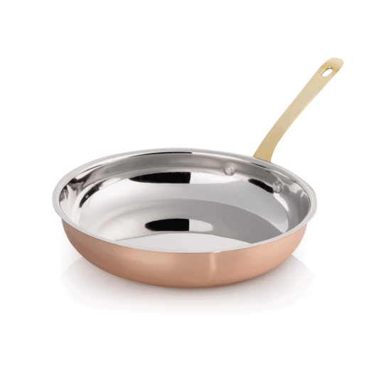 Иноксов тиган за сервиране с медно покритие, кръгъл, copper, ф23,5см, h5см, Copper Look 20 - WAS
