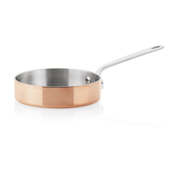 Иноксов тиган за сервиране с медно покритие, кръгъл, copper, ф12см, h3см, Mini Copper 20 - WAS
