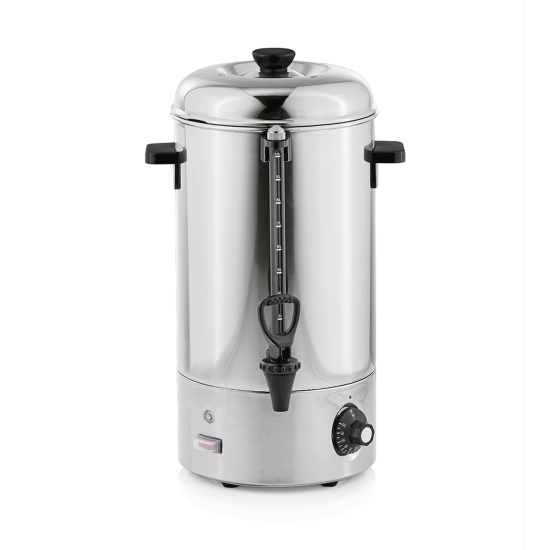 Електрически иноксов диспенсър за топла вода, 10л, h47см, 2.400W/50~60Hz, 230V, кръгъл - WAS