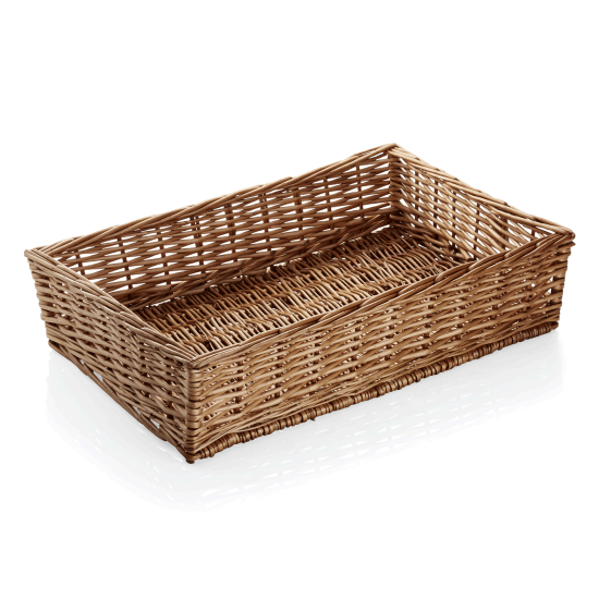 Панер, бамбук/върба, правоъгълен, 40x30xh10см, Basket 3136 - WAS