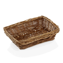 Панер, бамбук/върба, правоъгълен, 24x17,5xh7см, Basket 3136 - WAS