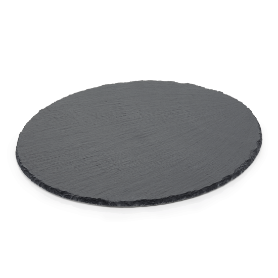 Каменно плато с неплъзгащи се крачета, кръгло, ф38см, h6см, Natural Slate 33 - WAS
