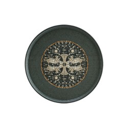 Порцеланова чиния 22см BONNA-MESOPOTAMIA MOSAIC ANTHRACITE-(S-MT-MZPMAHYG22DZ)