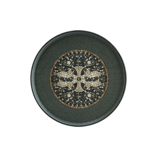 Порцеланова чиния 22см BONNA-MESOPOTAMIA MOSAIC ANTHRACITE-(S-MT-MZPMAHYG22DZ)