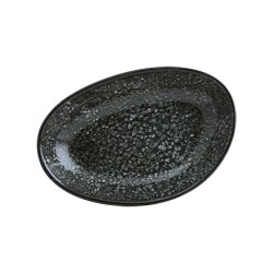 Порцеланова чиния овална 15x8,5см BONNA-COSMOS BLACK-(COSBL VAO 15OKY)