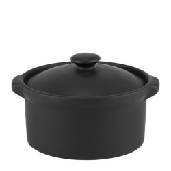 Керамично гювече 550мл ф14xh9,8см черно (HC-08266) (Q 602) - Horecano