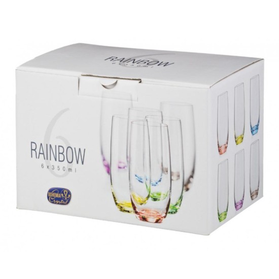 Стъклена чаша за безалкохолни напитки 350мл RAINBOW(25180)  - Crystalex