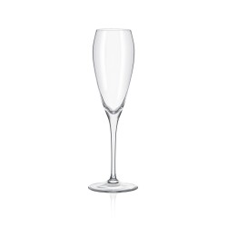 Стъклена чаша за вино / шампанско CHAMPAGNE 220мл BRAVISSIMO-(4GA35/220) - Crystalex
