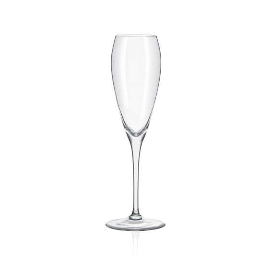 Стъклена чаша за вино / шампанско CHAMPAGNE 220мл BRAVISSIMO-(4GA35/220) - Crystalex