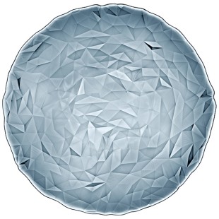 Стъклена чиния 33см "OCEAN BLUE" DIAMOND-(4.31260) - Bormioli Rocco