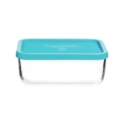 Стъклена правоъгълна кутия с капак 21x13xh8см 1,4л FRIGOVERRE-(3.35160) - Bormioli Rocco