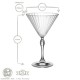 Стъклена чаша за коктейл "MARTINI" 250мл AMERICA \'20s-(1.22142) - Bormioli Rocco