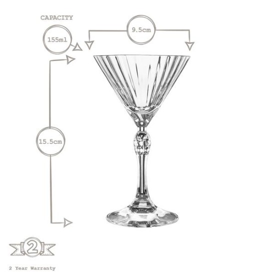 Стъклена чаша за коктейл "MARTINI SMALL" 155мл AMERICA \'20s-(1.22144) - Bormioli Rocco
