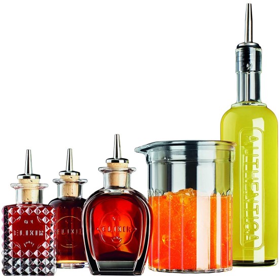 Стъклена бутилка с пурер №1 100мл h13.5cm MIXOLOGY-(12272/01) (H 10634)- Luigi Bormioli