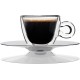 Стъклена двустенна чаша с метална чинийка 165мл DRINK&DESIGN-(10086/01) - Luigi Bormioli