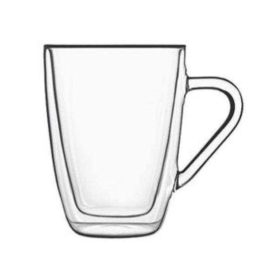 Стъклена двустенна чаша MUG 320мл DRINK&DESIGN-(10356/01) (RM 377) - Luigi Bormioli