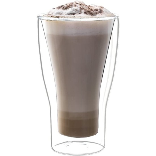 Стъклена двустенна чаша 340мл DRINK&DESIGN-(10355/01) (RM 376) - Luigi Bormioli