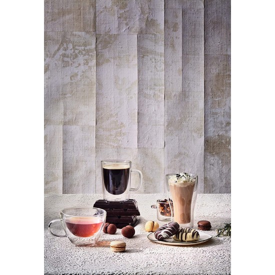 Стъклена двустенна чаша 340мл DRINK&DESIGN-(10355/01) (RM 376) - Luigi Bormioli