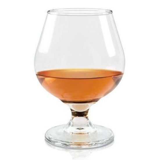 Стъклена чаша за коняк / алкохол "BRANDY" 340мл 8x8x12,5см CRISTAR-(5455AL) 