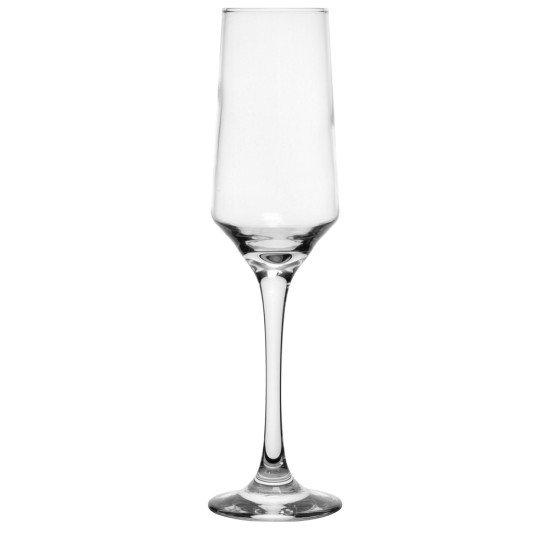 Стъклена чаша за шампанско 225мл ф6,6xh23,5см BRUNELLO-(7831) - Nadir