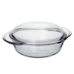 Ростер от огнеупорно стъкло с капак овален 1,5л 26x20,3xh10,5см FORNO-(6456) - Marinex