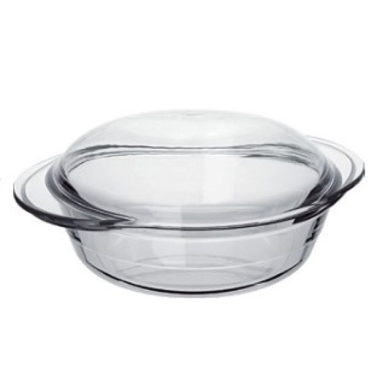 Ростер от огнеупорно стъкло с капак овален 1,5л 26x20,3xh10,5см FORNO-(6456) - Marinex