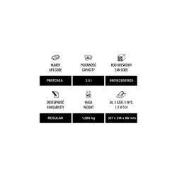 Ростер от огнеупорно стъкло правоъгълен 2,3л WOL-(PBSP230B/PBSP230A) - Termisil