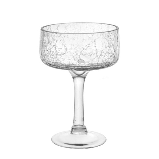 Стъклена купа на столче ф14,5xh25см 1,11л CRACKED (CT.NOA.145.02.000) - Horecano
