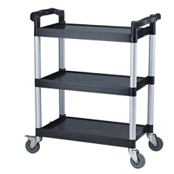 Количка мултифункционална 3 нива черна малка 84.5x43x95cм. (до 75кг) (M) 032C GX - Horecano