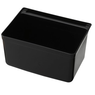 Пластмасов контейнер за количка за прибори черен 33x23x17.5cм 035B GX - Horecano