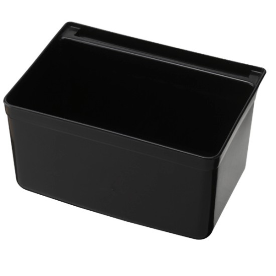 Пластмасов контейнер за количка за прибори черен 33x23x17.5cм 035B GX - Horecano