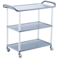 Количка на 3 нива 72x34x74,5см (до 30кг) сива GX-032F - Horecano