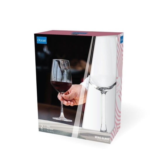 Стъклена чаша за червено вино 470мл OCEAN-VINO-(1530R16)