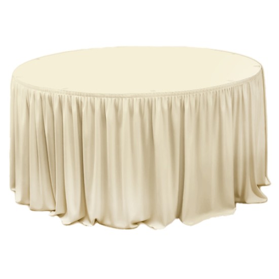 Драперия за маса ф180xh74см IVORY L5,65м (HC-16146) - Horecano