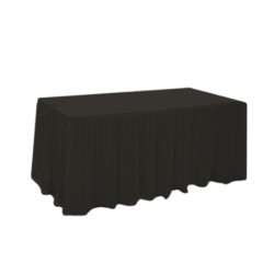 Драперия за маса 152x76xh74см черна L4,56м (HC-16210) - Horecano