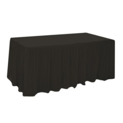 Драперия за маса 180x76xh74см черна L5,14м (HC-16215) - Horecano