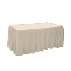 Драперия за маса 152x76xh74см L4,56м IVORY (HC-16149) - Horecano