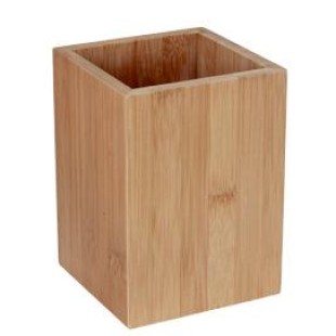 Бамбукова стойка за прибори 11x11xh15см (U301) - Horecano