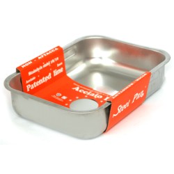 Иноксова тава правоъгълна 30x22x7см 18/10 (11161) - Steel Pan