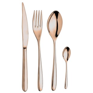 Вилица основна NOVECENTO-PINK GOLD-(51224020 / 62224020) - INOXRIV