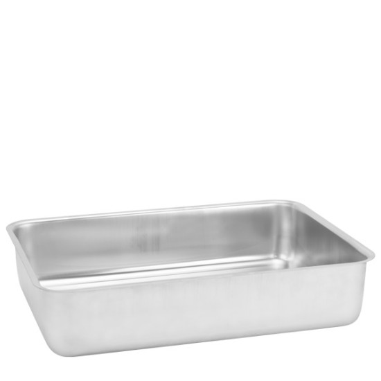 Иноксова тава дълбока с дръжки 36x25xh8см INOXRIV-PROFI PRIME-(53106220)