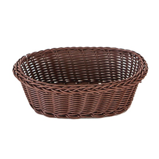 Панер водоустойчив  PVC елипса кафяв 21x16x7 см (VH03B) (M) - Horecano