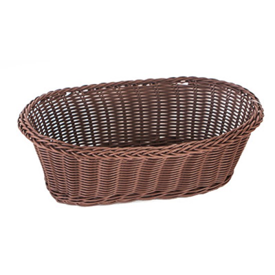 Панер водоустойчив  PVC елипса кафяв голям 28x17x9см (VH05B) - Horecano