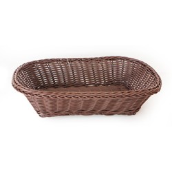Панер водоустойчив PVC правоъгълен кафяв голям 26x20x7,5см (VH07B) - Horecano