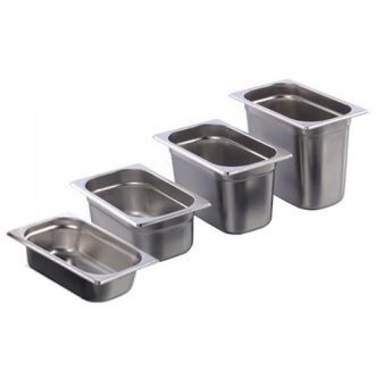 Иноксов гастронорм 1/4 GN h65мм 265х162мм 14/1 GF-(GF-14065) - Horecano