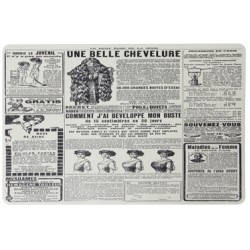 Полипропиленова подложка  за хранене VINTAGE NEWSPAPER 43,5x28,5см HORECANO-(PPCO-27785D)
