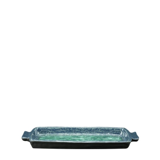Меламиново плато правоъгълно с дръжки 35x14см ALANI BLUE BUFFET-(HC-28118) - Horecano