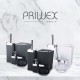 Комплект за баня "PRIWEX" от 5 части черен TZ-558 - Titiz