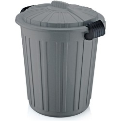 Пластмасов кош за отпадъци N-5 -73л. 45x52см. сив (CK-420) - Irak Plastik