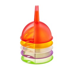 Комплект пластмасови фунии 3 броя различни цветове (HU-335) - Irak Plastik